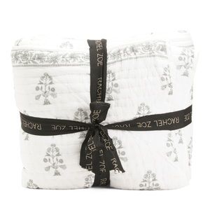 🎉LAST PIECE 🎉RACHEL ZOE Block Print Stitch Quilt